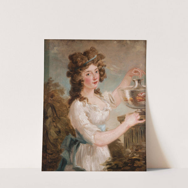 Young Lady with Goldfish by Carl Frederik von Breda