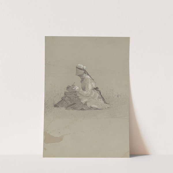 Young Lady Writing (c. 1870) by Enoch Wood Perry Jr.