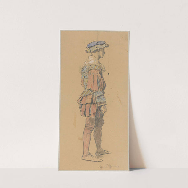 Young man in a Renaissance costume (before 1897) by Hans Thoma