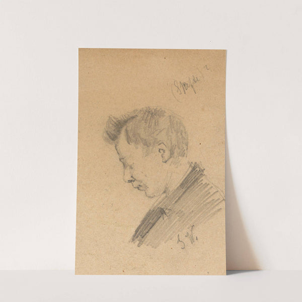 Young Man in Profile by Gustav Wentzel