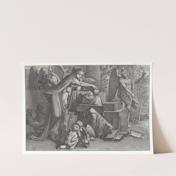 Young Man Inspired by Genius (1810) by Karl Russ
