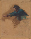 Young Man Leaning Forward with Outstretched Arms (Study for Soldiers Distributing Bread to the Poor) (c. 1851)