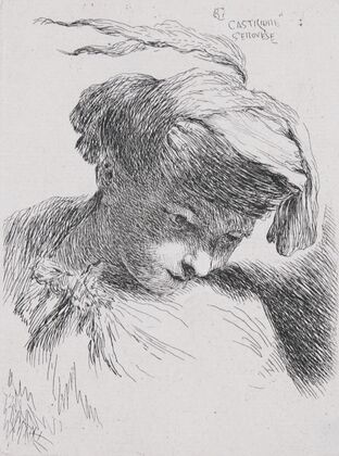 Young Man Looking Down