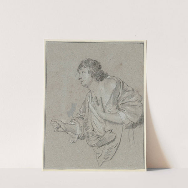 Young man, looking up by Jacob Adriaensz Backer