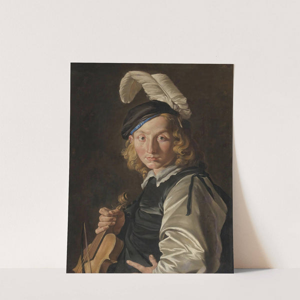 Young Man With A Fiddle by Matthias Stom