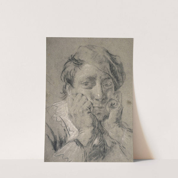 Young Man with Baretta with his Head in His Hands by Giovanni Battista Piazzetta