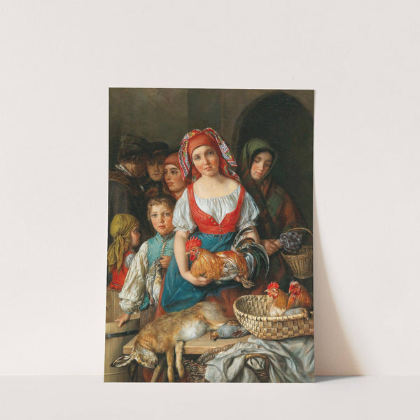 Young market vendor by Maria Mathilde Esch