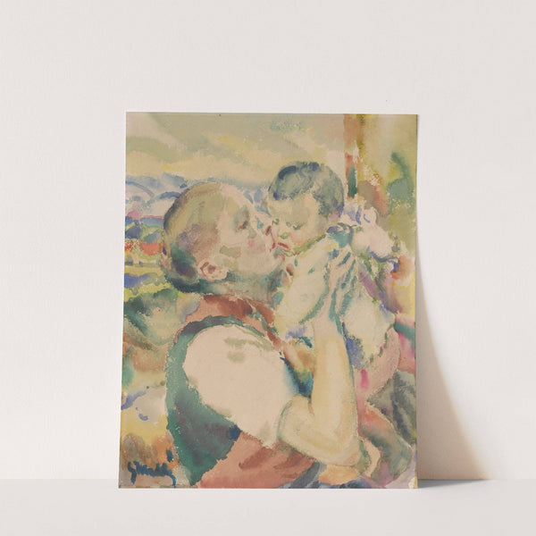 Young Mother by Gustáv Mallý