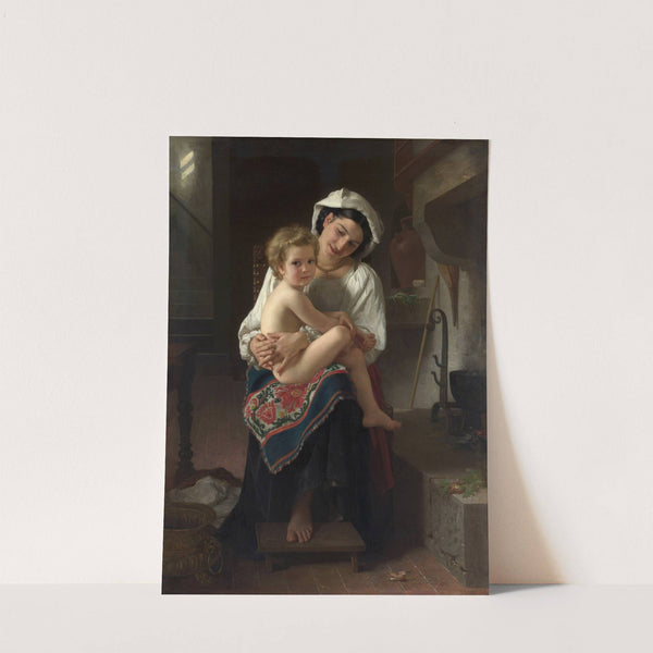 Young Mother Gazing at Her Child (1871) by William Bouguereau