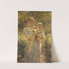 Young Mother with a Child in a Garden by Bertha Wegmann
