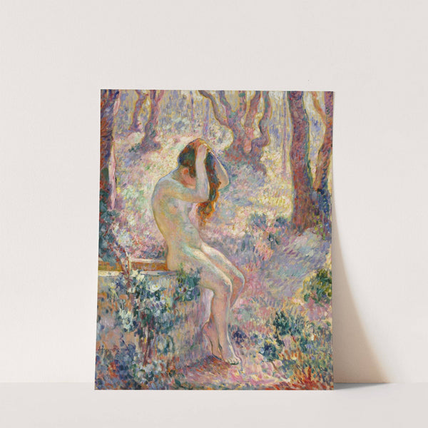 Young Nude Seated on the Edge of a Well (1907) by Henri Lebasque