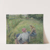 Young Peasant Girls Resting in the Fields near Pontoise (1882) by Camille Pissarro