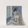 Young Peasant Having Her Coffee (1881) by Camille Pissarro