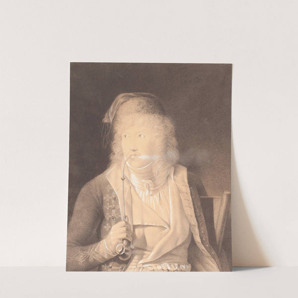 Young Smoker in an Ornate Costume by Jean-Baptiste Isabey