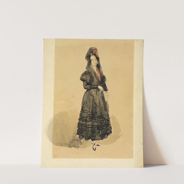 Young Spanish Lady in Costume of Manola (1832) by Eugène Delacroix
