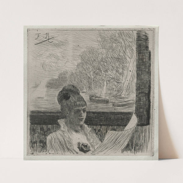 Young Woman (1849) by Félicien Rops