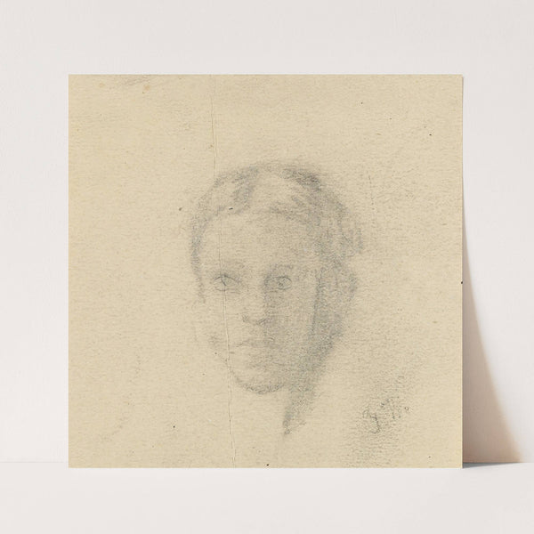 Young Woman. by Gustav Wentzel