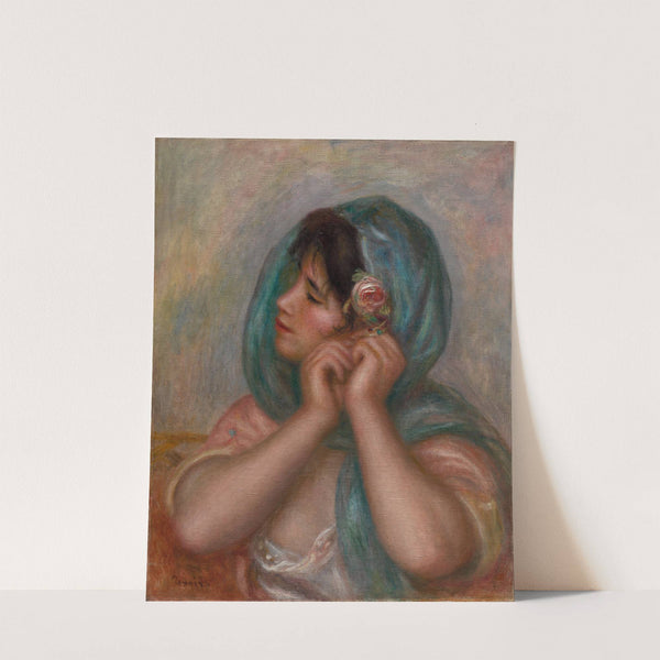 Young Woman Arranging Her Earring by Pierre-Auguste Renoir