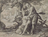 Young Woman Assisted by a Gentleman