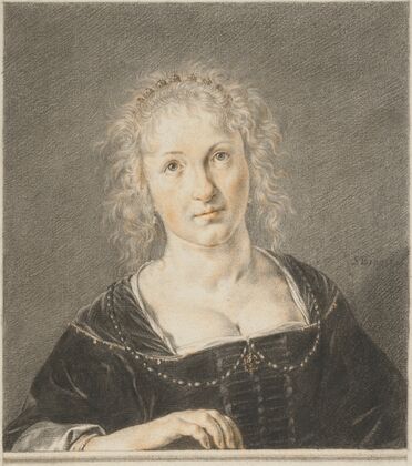 Young Woman at a Balustrade — size preview