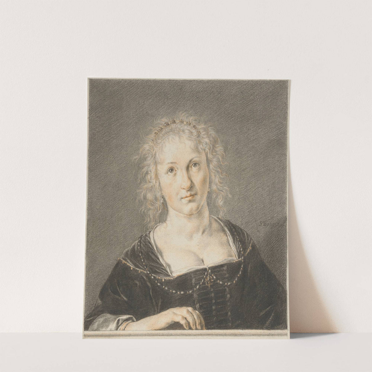 Young Woman at a Balustrade by Jan de Bray