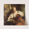 Young Woman At a Fountain by François Lemoyne