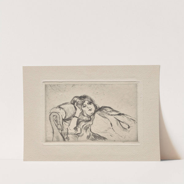 Young Woman at Rest (1889) by Berthe Morisot