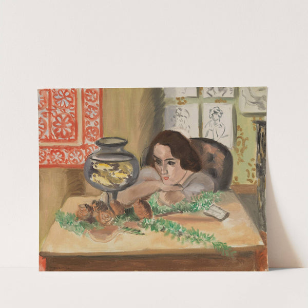 Young Woman before an Aquarium (Jeune fille devant un aquarium) (1921-1922) by Henri Matisse