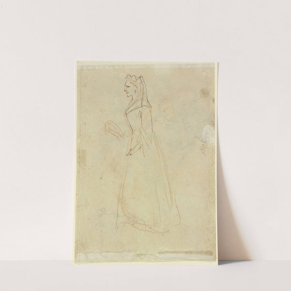 Young woman, female head by Gaspare Diziani