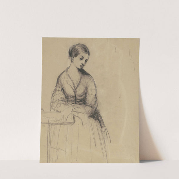 Young Woman, Florence (recto) by Seth Wells Cheney