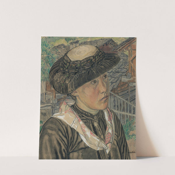 Young Woman From The Valais by Raphy Dallèves