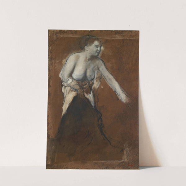 Young Woman, Half Undressed (Young Woman At The Toilet) (1866) by Edgar Degas