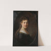 Young Woman in Fantasy Costume by Rembrandt van Rijn