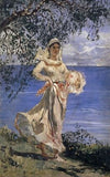 Young Woman in Full Figure at a Lake-shore (Diamantina)