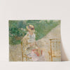 Young Woman Knitting (ca. 1883) by Berthe Morisot