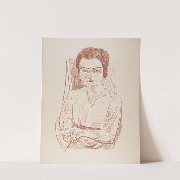 Young Woman (Portrait of Naila, ‘Frau H. M.’) (1923) by Max Beckmann