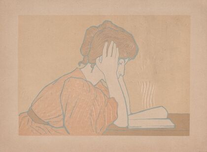 Young Woman Reading (1896)