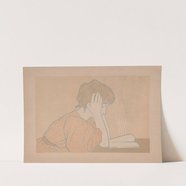 Young Woman Reading (1896) by Alexandre Charpentier