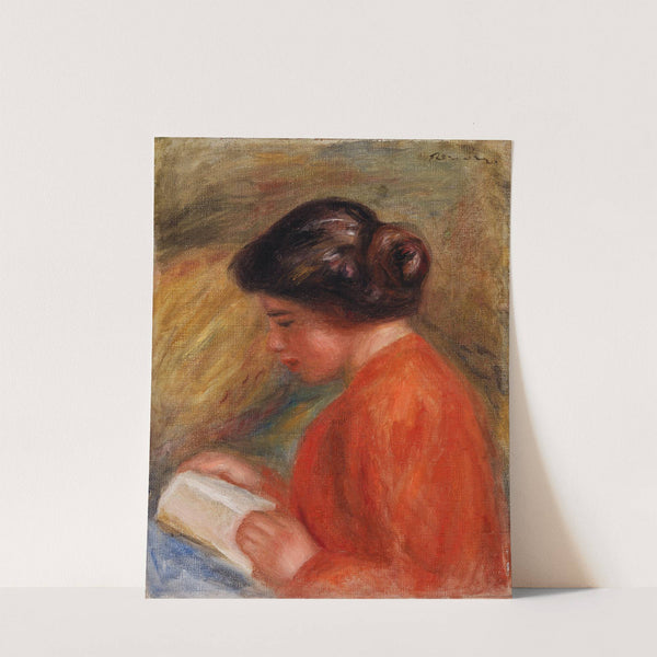 Young Woman Reading (Jeune femme lisant, buste) by Pierre-Auguste Renoir