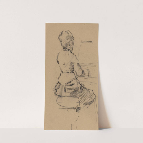 Young Woman Seated at a Piano (verso) (c. 1890) by Jean-Louis Forain