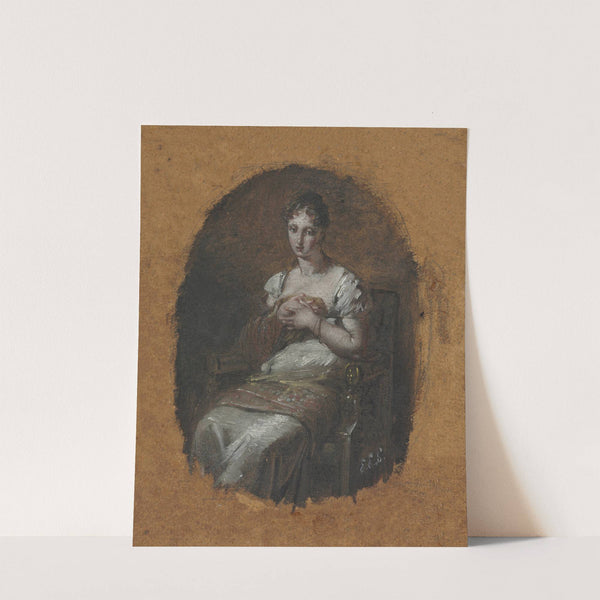 Young Woman Seated by Pierre-Paul Prud'''hon