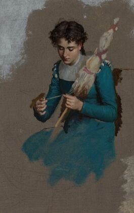 Young woman spinning