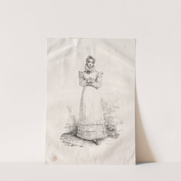 Young Woman Standing (c. early 1800s) by Horace Vernet