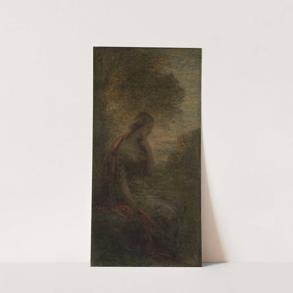 Young Woman under a Tree at Sunset, called ‘Autumn’ (1855 - 1900) by Henri Fantin-Latour