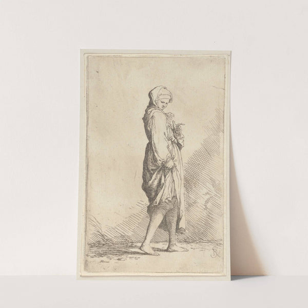 Young Woman Walking Toward the Right by Salvator Rosa