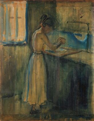 Young Woman Washing herself (1896)