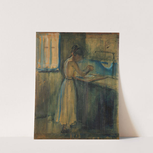 Young Woman Washing herself (1896) by Edvard Munch