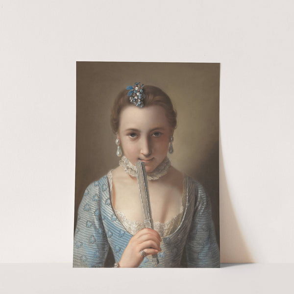 Young Woman with a Fan (early 1750s) by Pietro Rotari