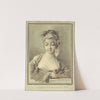 Young Woman with a Rose (c. 1776) by Gilles Demarteau the Elder