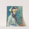 Young Woman with a Straw Hat (1884) by Berthe Morisot